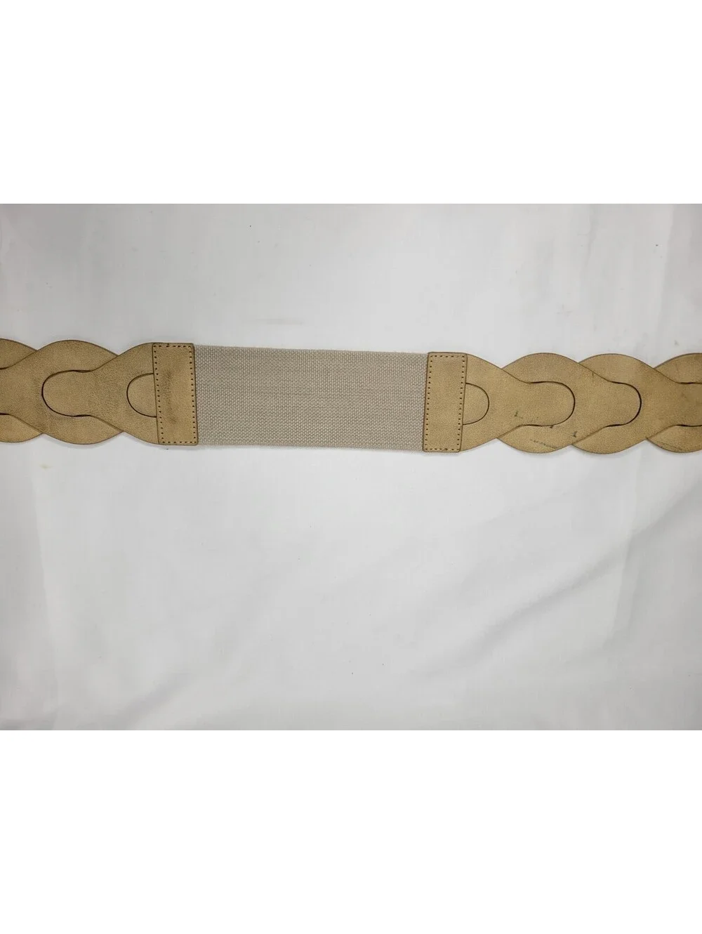 INC International Concepts Womens Wide Braided Stretch Waist Belt Size M/L